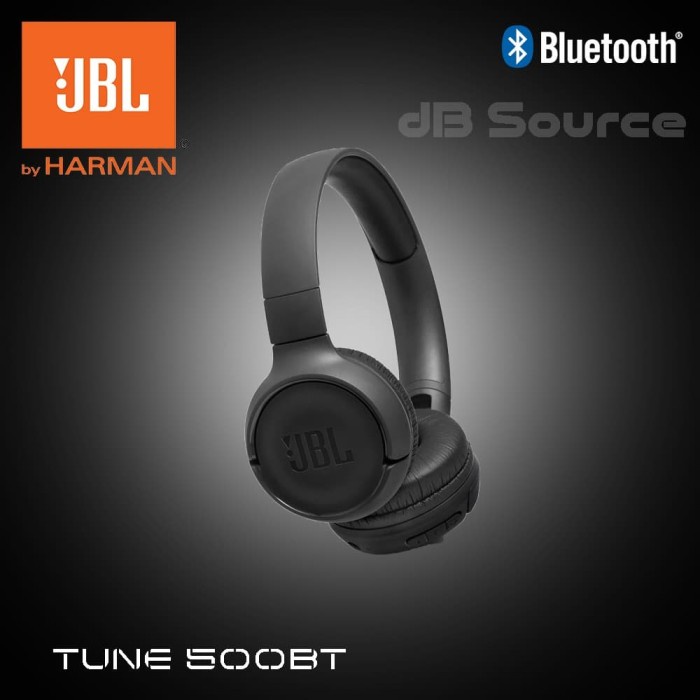 Jbl Tune 500Bt Wireless Bluetooth On-Ear Headphone / Jbl T500Bt - Biru