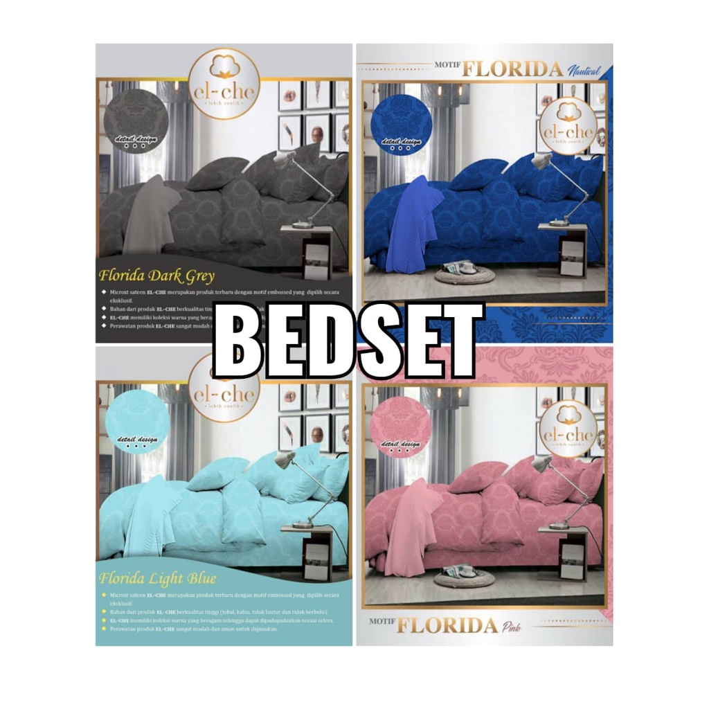 BED COVER SET KATUN PREMIUM || MOTIF KING KOIL EMBOS || FREE TAS BED COVER