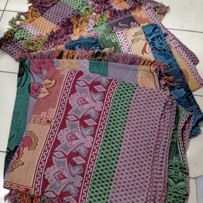 +++++] Hambal, tikar kain rajut, alas lantai dan piknik uk 180 x120