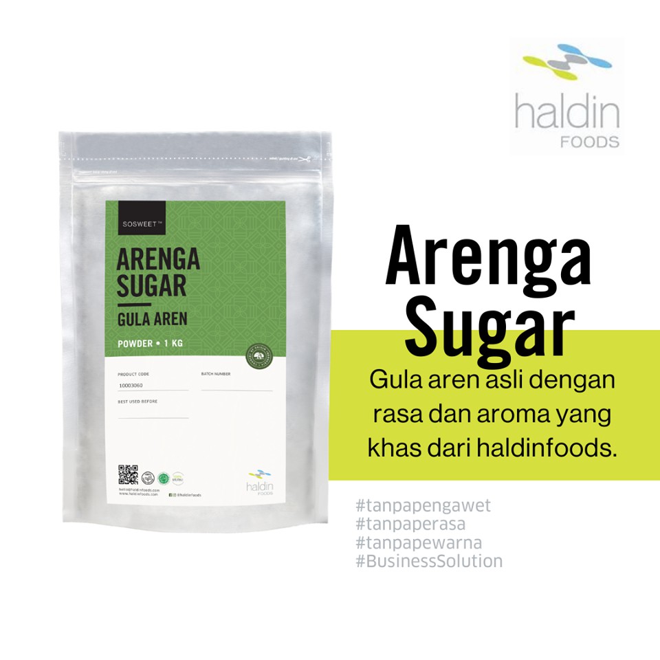 

Arenga Sugar-Gula Aren Alami 1 kg HALDIN FOODS
