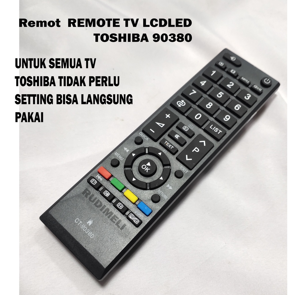 Remot TV LED / REMOTE TV LCD REMOT LED TOSHIBA 90380