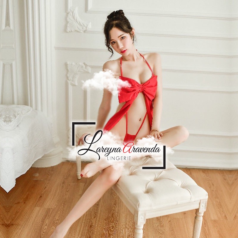 Lingerie Seksi Bahan Katun Halus Model Sweet Romance Gift LG429