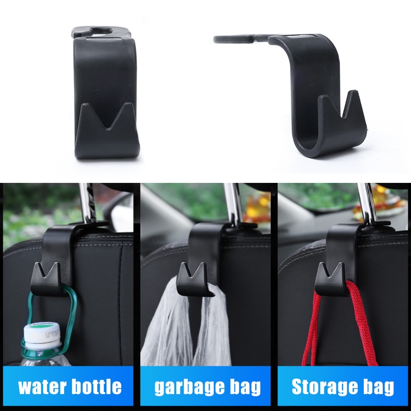 Kait Gantungan Tas / Kantong Belanjaan / Mantel Universal Portable Untuk Belakang Sandaran Kepala Jok Mobil