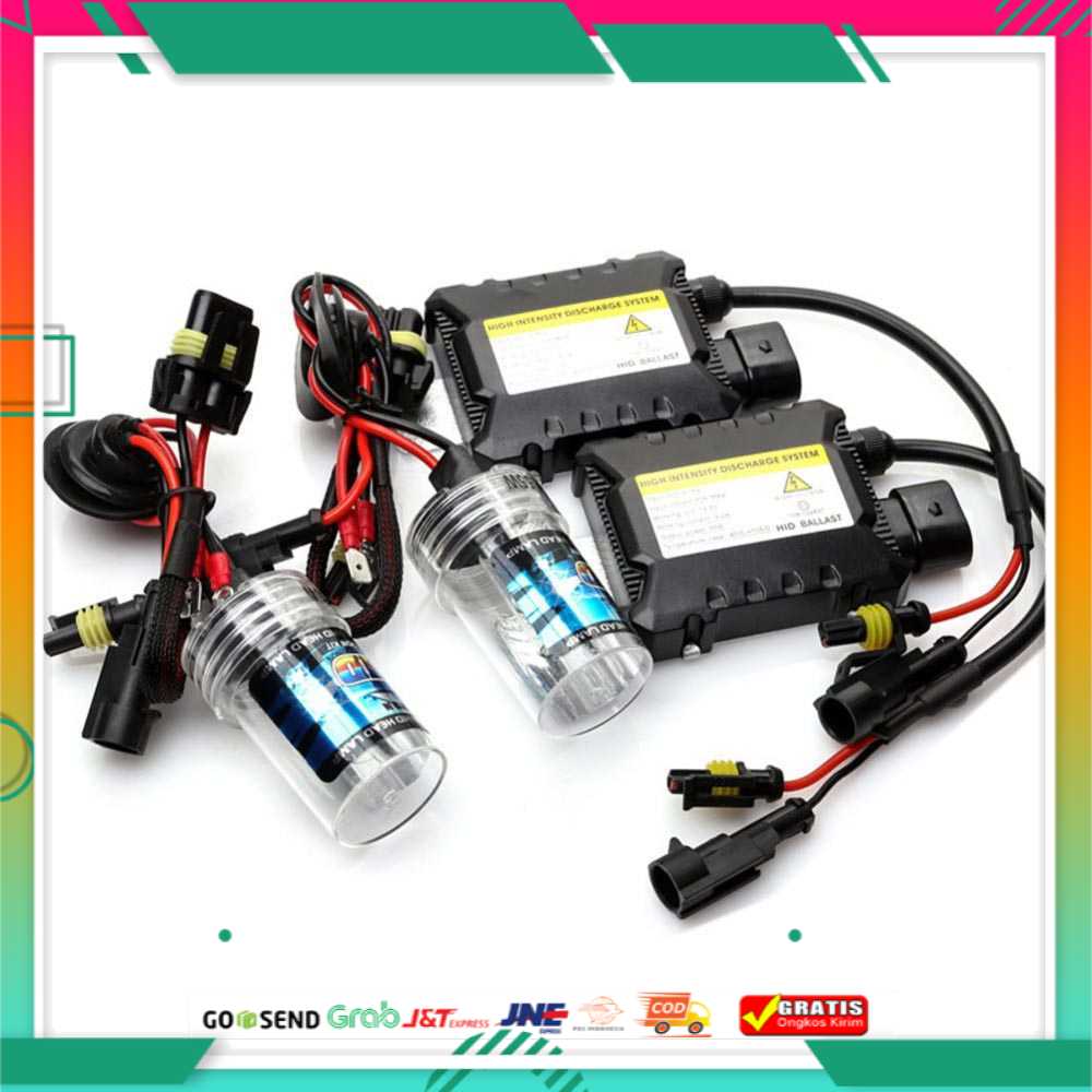 Lampu Mobil HID Xenon H7 6000K 55W 2PCS + Ballast 12V