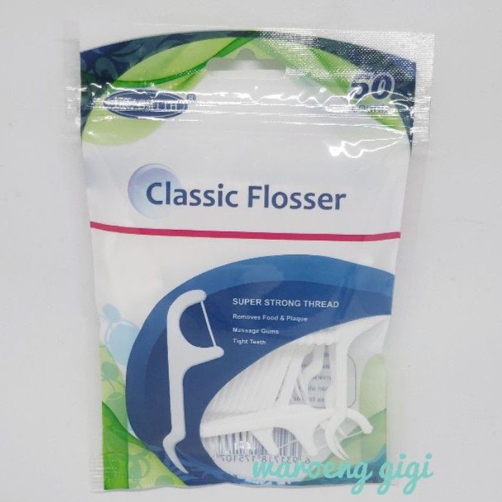 Dental Floss Dr Smith Kemasan Plastik isi 50pcs (Kode Plastik 50pcs)