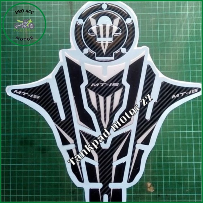 Sticker Stiker Resin Timbul Tankpad Tank Protector Premium Yamaha MT15 - Putih