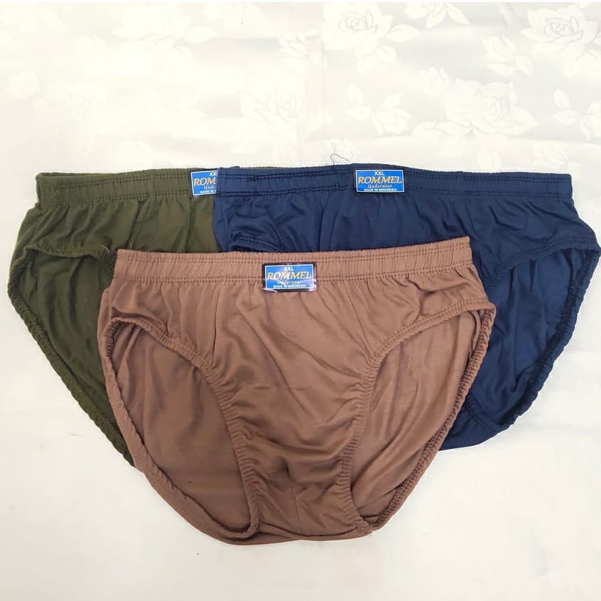 12 Pcs Celana Dalam Pria ROMMEL | CD Laki Dewasa Remaja Anak Murah ROMEL | Sguna Grosir Lusinan Underwear Sempak