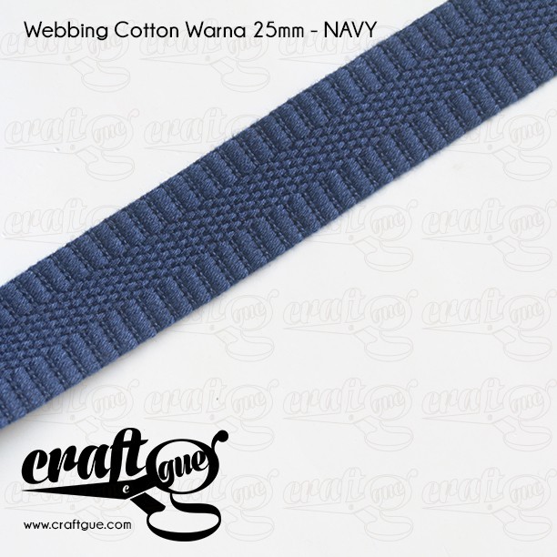 Webbing Cotton/Tali Tas Katun 25mm WARNA