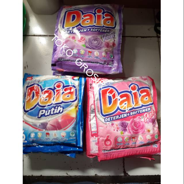 Daia renceng netto 55gr x 6 pcs harga murah harga grosir