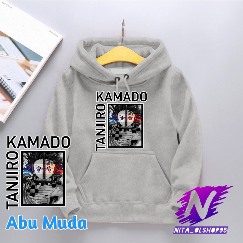 jaket hoodie anak tanjiro kamado