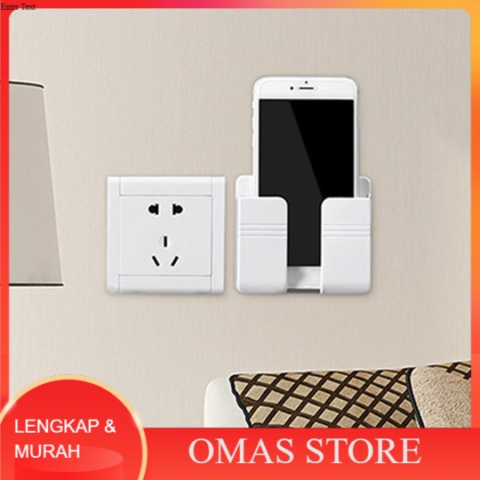 [80gr] Holder Hp Tempel Dinding - Tempat Hp / Remote di Dinding Multifungsi Premium COD