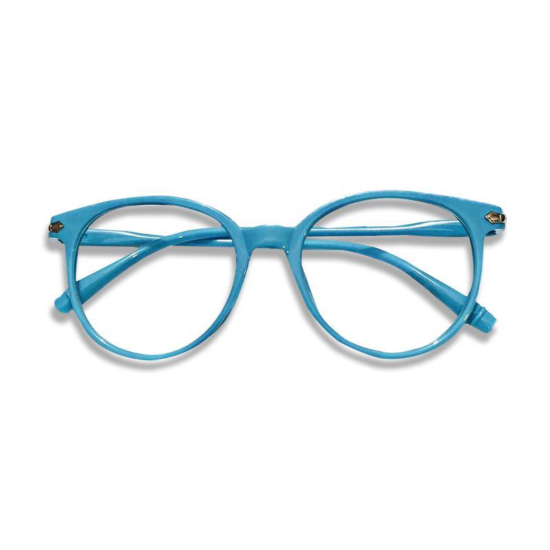 Kacamata Wanita Korean Retro Frame Anti Radiasi Lensa Style Minimalis Unisex KD 802