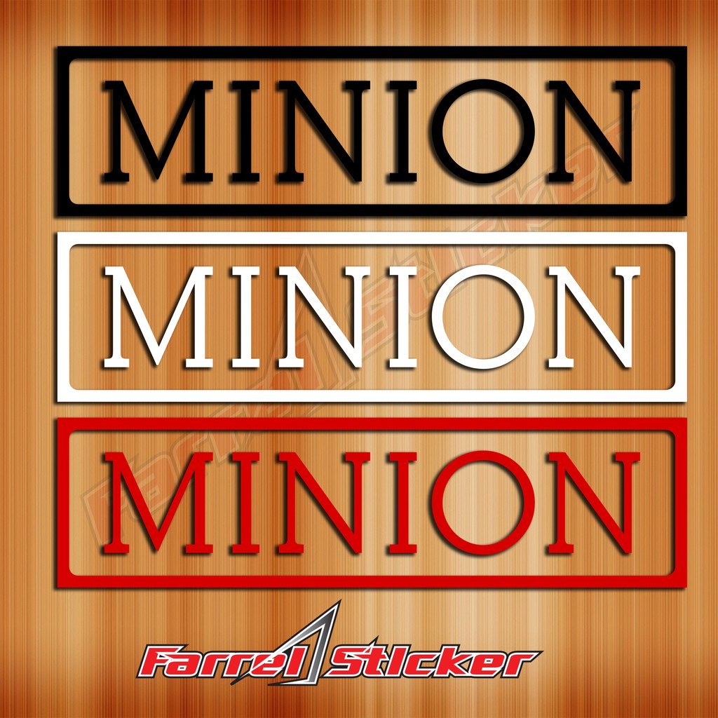 stiker sepeda sticker MINION