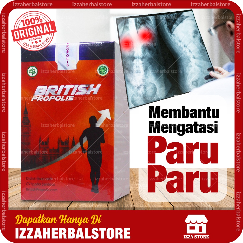 British Propolis Netto 6 ml Mampu Mengatasi Paru Paru Basah Paling Ampuh 100% Halal Original