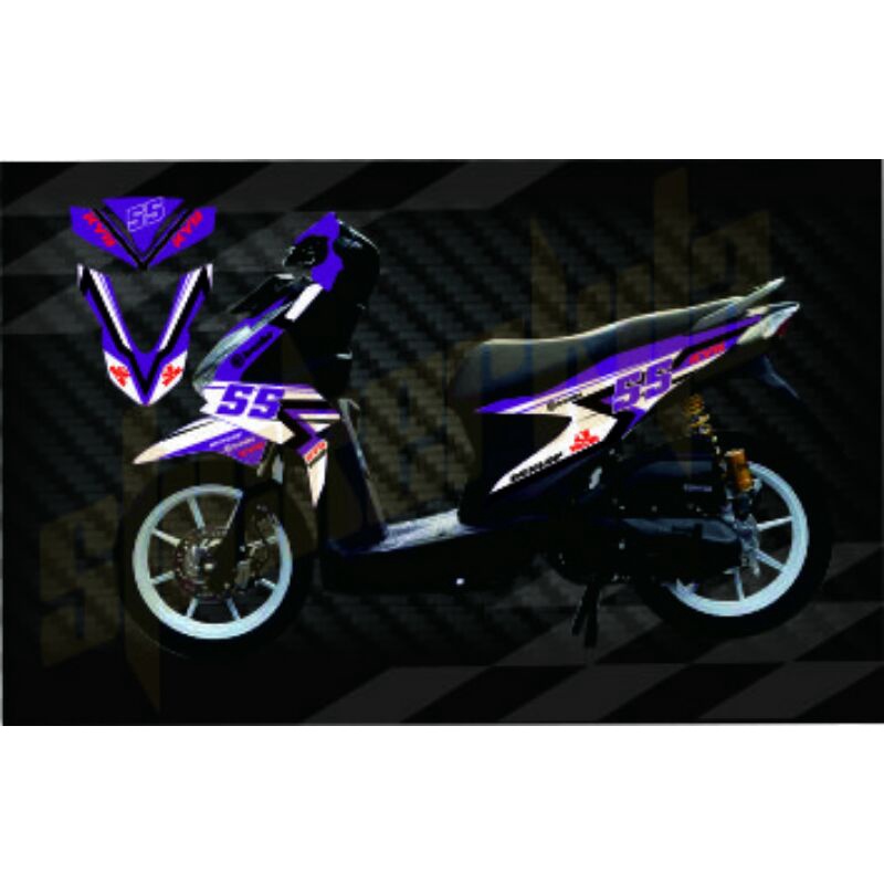 Decal sticker full body BEAT new fi 2020 Deluxe techno-dekal stiker beat 2020