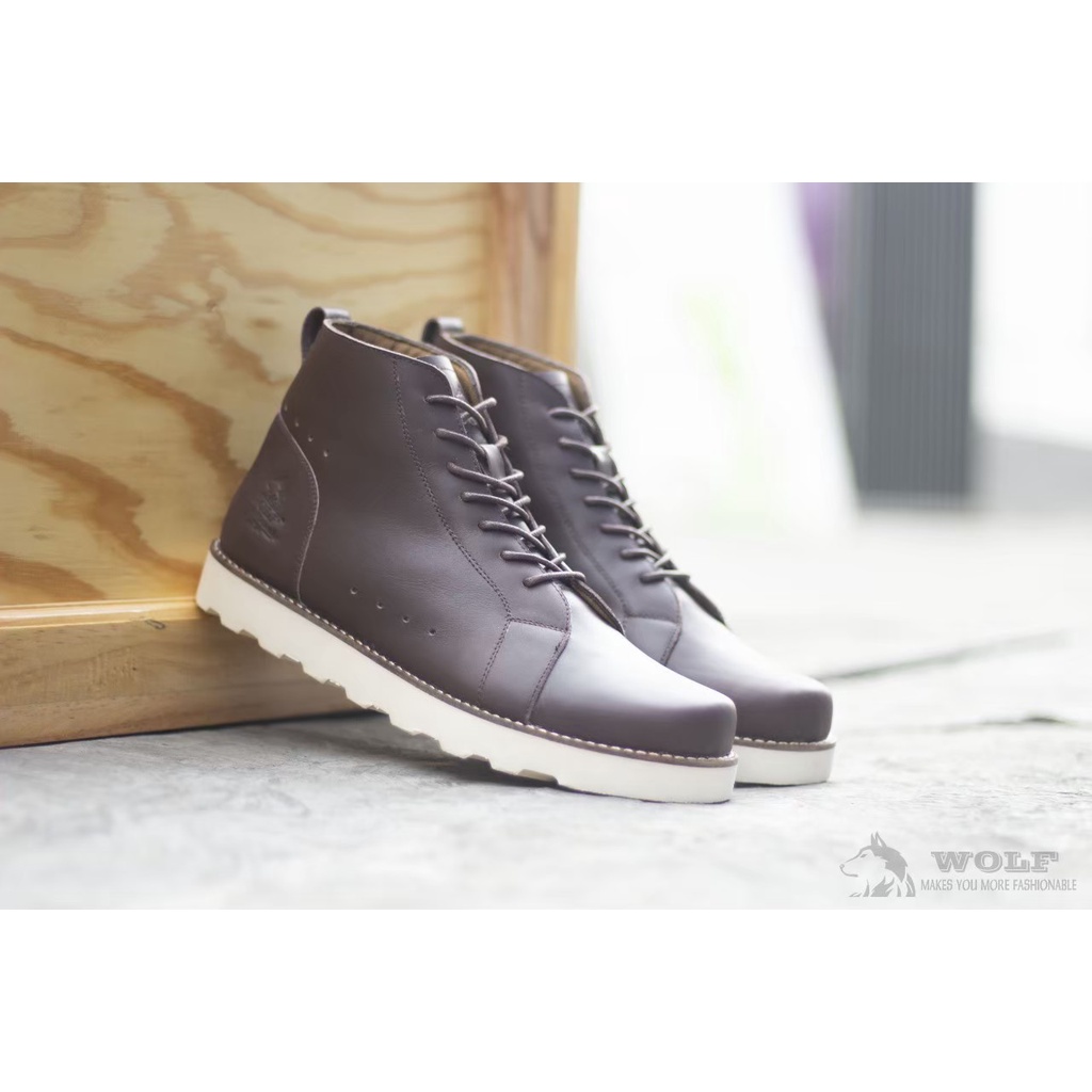 BASANJI BOOT - SEPATU BOOT PRIA KULIT ASLI PREMIUM CASUAL KERJA DAN ADVENTURE-  SEPATU PANTUS PRIA