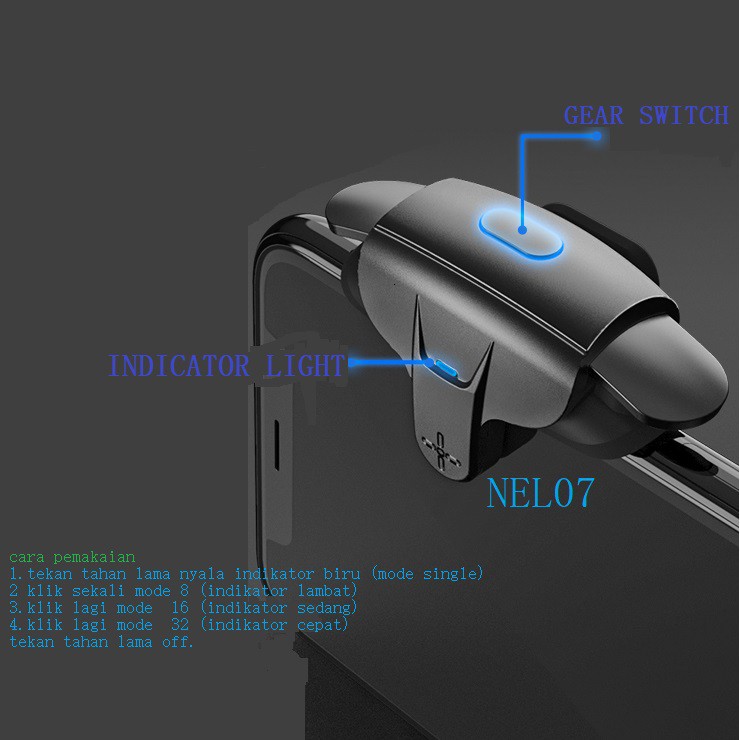 Automatic Firing Trigger L1 R1,PUBG FF CODM Original Memo AK05