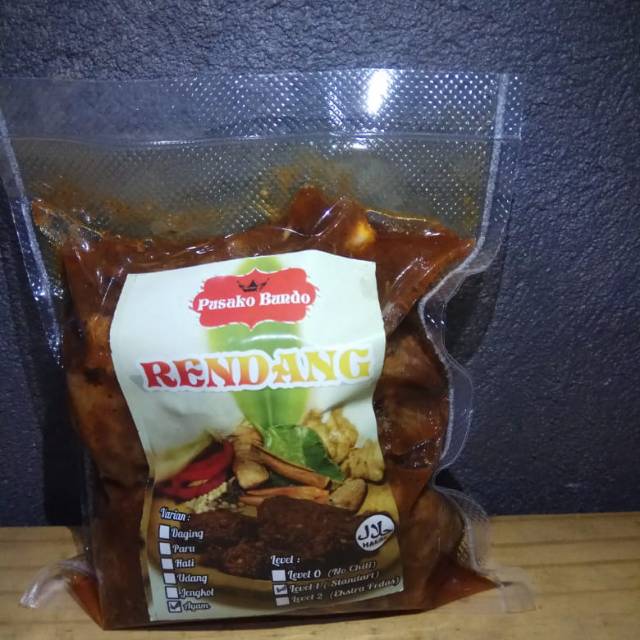 

Rendang Ayam 1 ekor Pusako Bundo