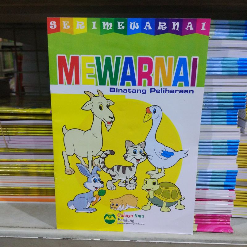 

mewarnai binatang peliharaan. kertas HvS putih ukuran16,5x24,5 cm