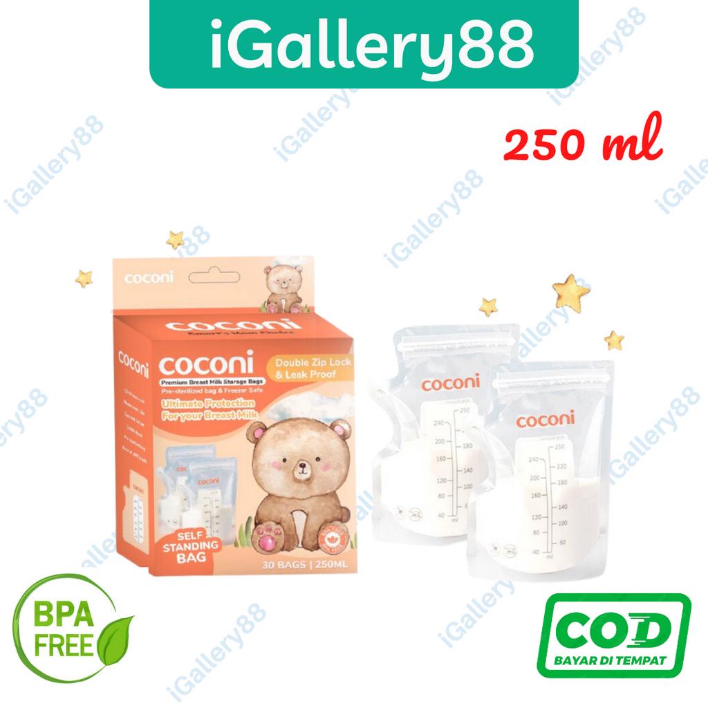 COCONI Premium Breast Milk Storage Bags 250ml 30bags | Kantong Asi Berkualitas