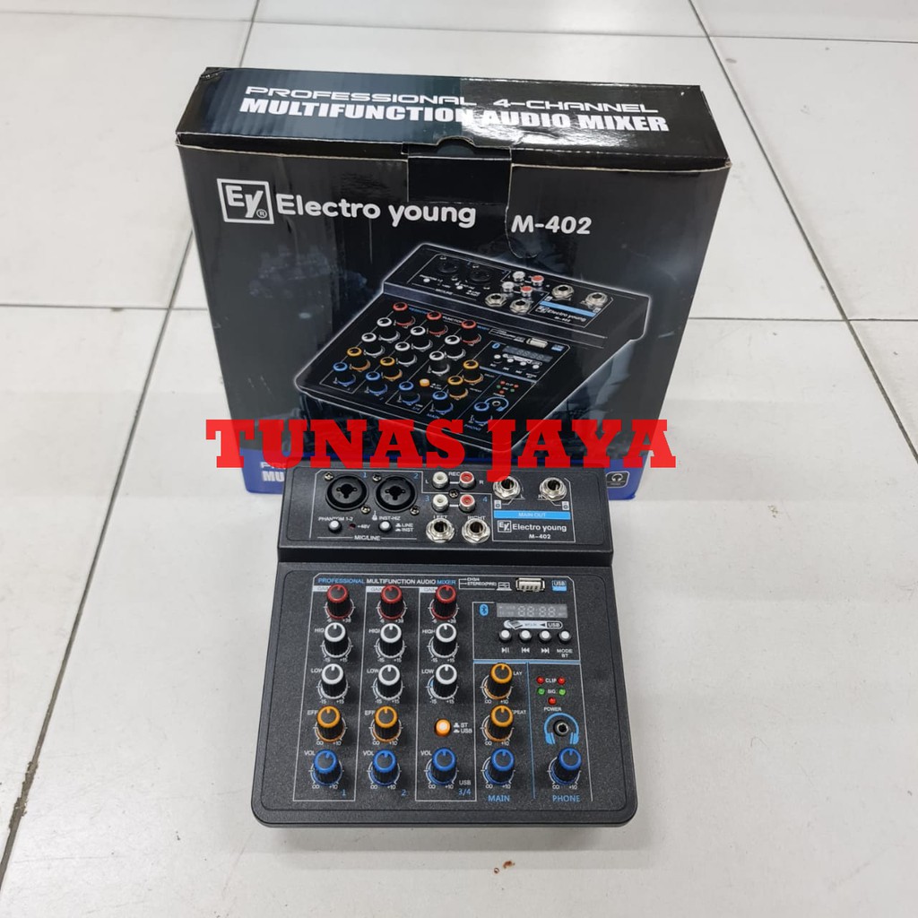 MIXER AUDIO ELECTRO YOUNG M402 M 402 4CHANNEL ORIGINAL USB INTERFACE