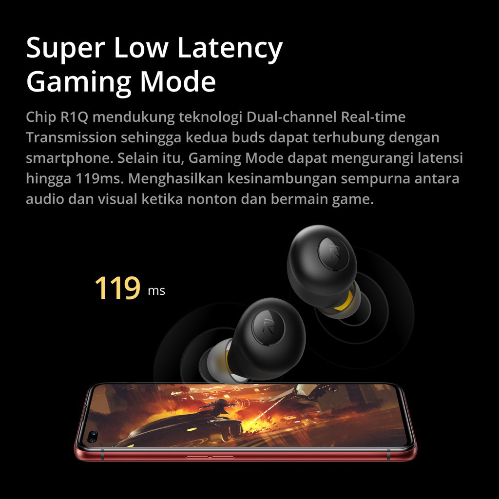 REALME BUDS Q - Headset Wireless - Earphones - GARANSI RESMI