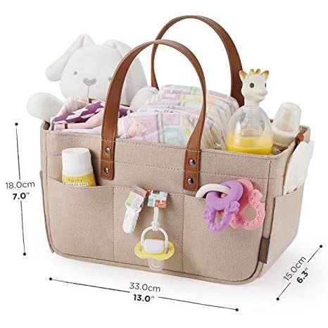 Kinderkeen caddy felt square | tas penyimpanan perlengkapan bayi