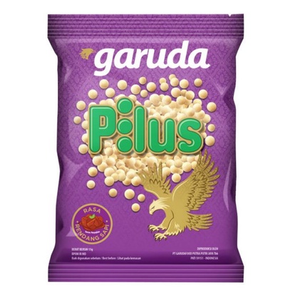 

Garuda Pilus Rendang Sapi 1 renceng 10 bungkus @ 18gr