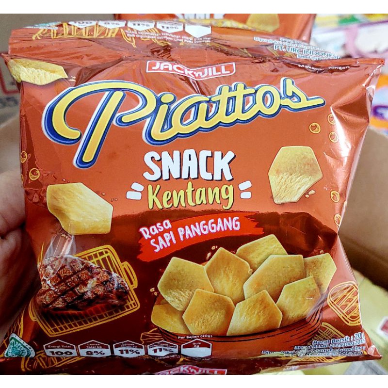 Piattos snack kentang renceng 20gr x 10pcs