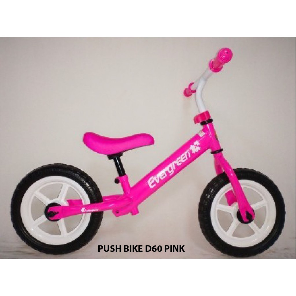 Sepeda Anak Pushbike Push Bike Balance Keseimbangan Evergreen Tanpa Pedal Bonus helm deker pelindung-3