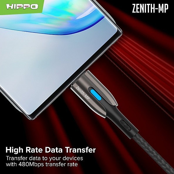 Hippo Zenith MP Kabel Data USB Type C 5A Fast Charging 100W