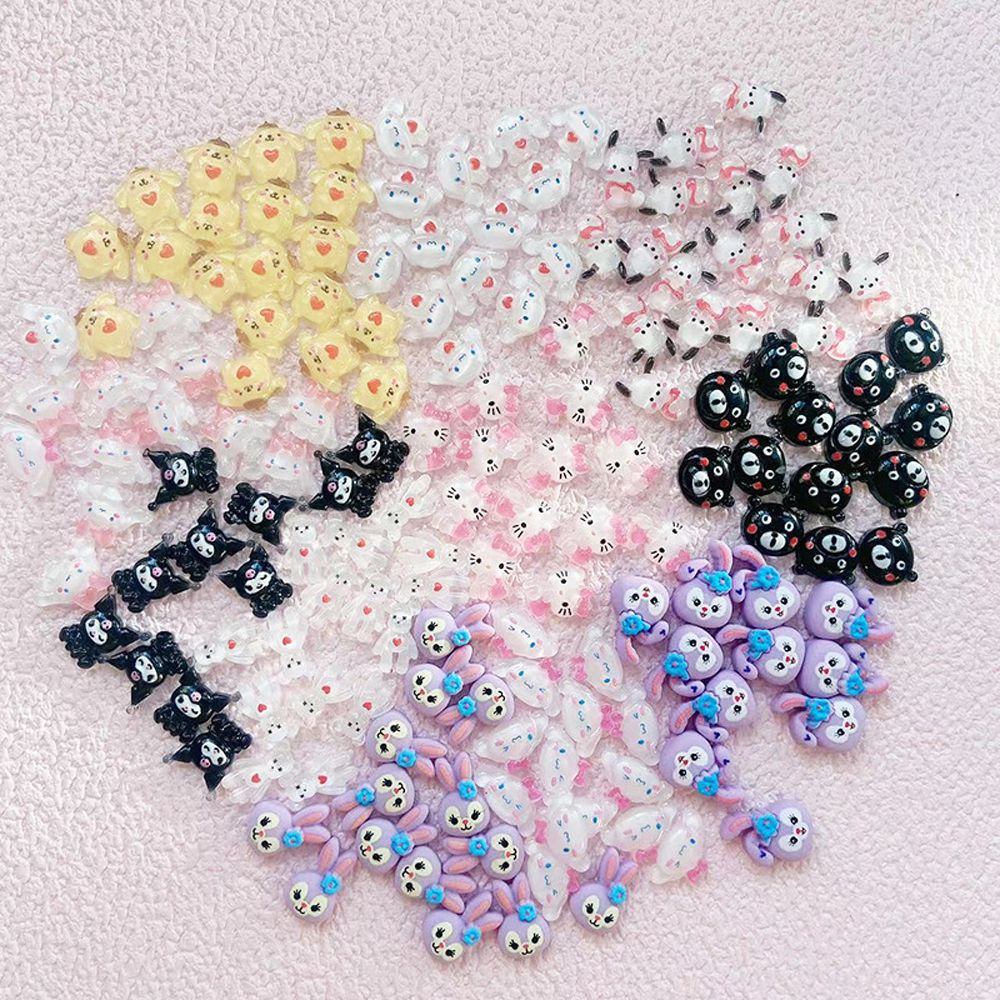 Mxbeauty Hiasan Kuku 3d Diy Bentuk Kartun Hellokitty Bahan Resin Untuk Nail Art