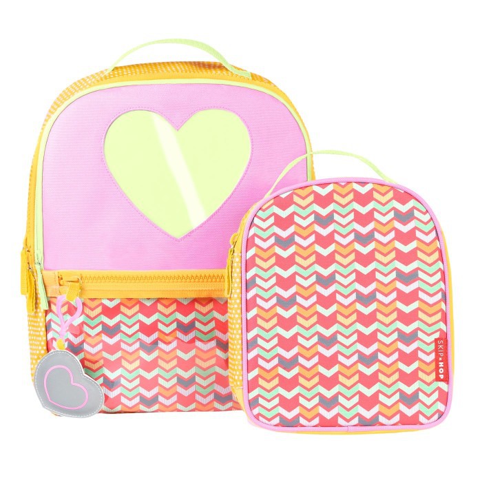 TERMURAH*Skiphop / Skip hop Forget Me Not Backpack Lunchbag Set Heart