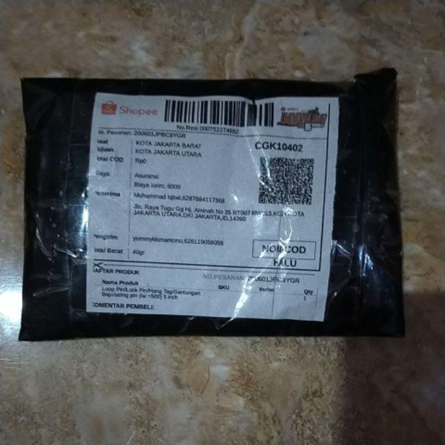 Loop Pin/lock Pin/hang Tag/gantungan Baju/string Pin (isi =500) 5 Inch