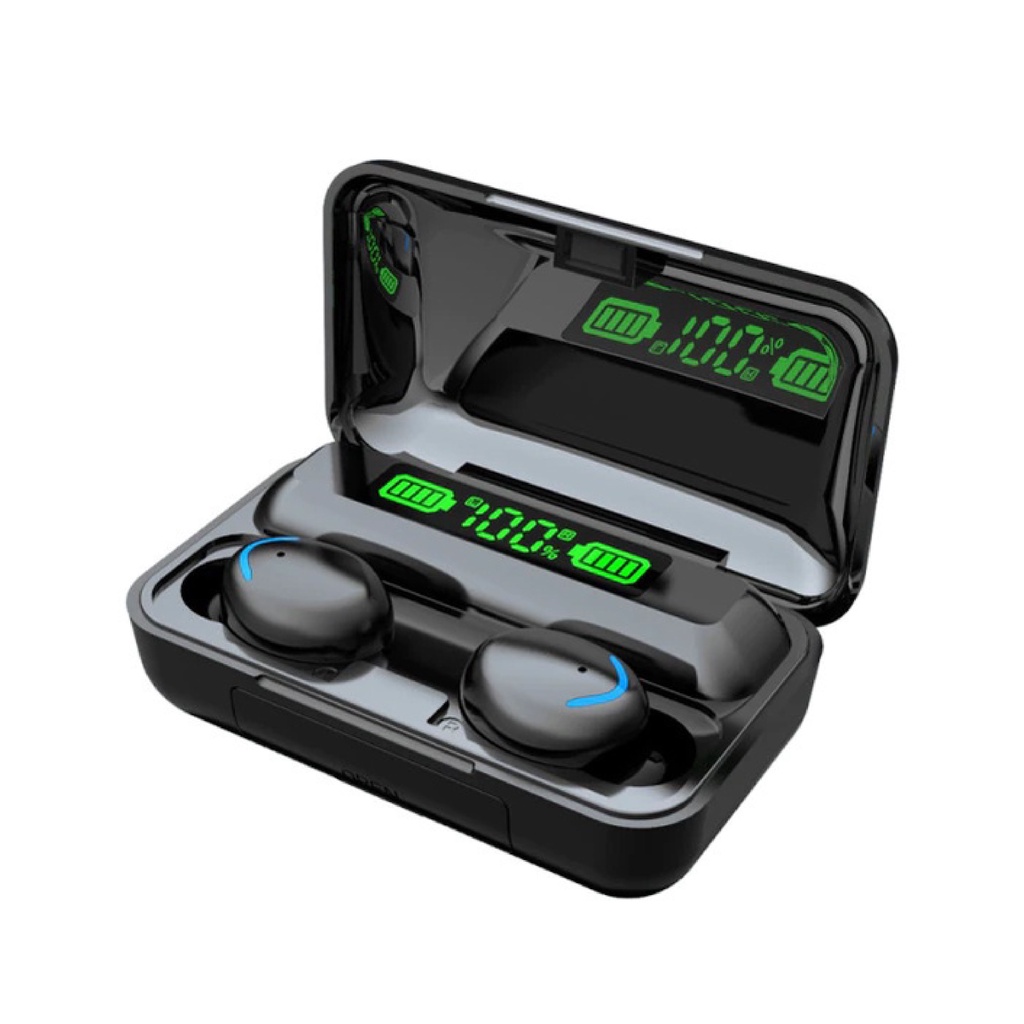 TWS Wireless Earphone Full Bass Headset headset Bluetooth Earphone 5.0 earbuds Olahraga Kontrol Sentuhan In-Ear dengan Mic Wireless HIFI Stereo 9D With 2200 mAh Powerbank