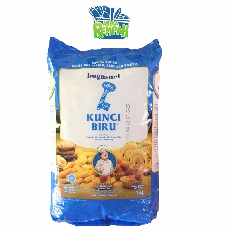 

Tepung terigu kunci biru 1kg