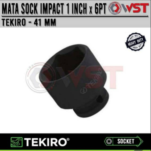 Mata Sock Impact 1inch 41mm TEKIRO 6pt / Mata Sok Impact 1 Inch
