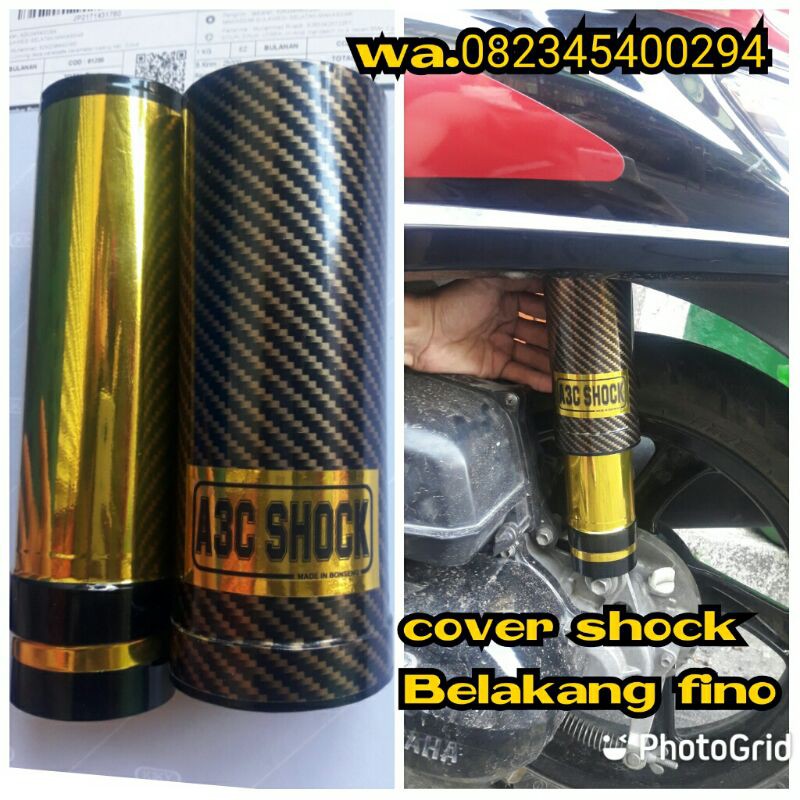 cover shock belakang fino .