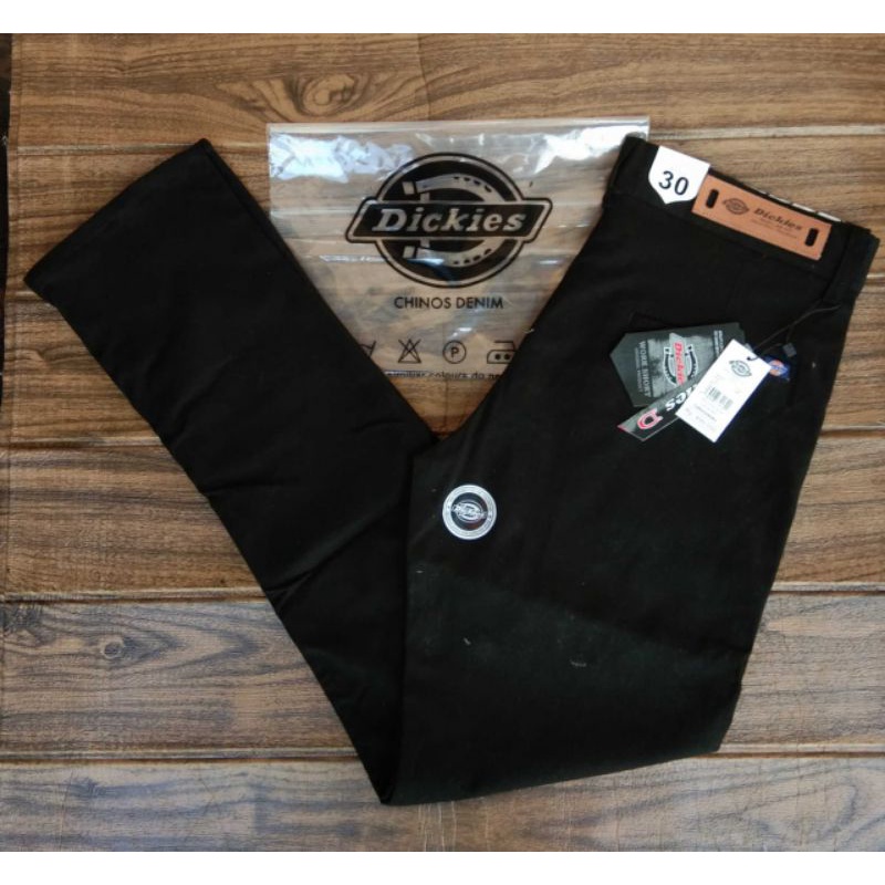 Celana Chino Pria Hitam Panjang Distro Dickies