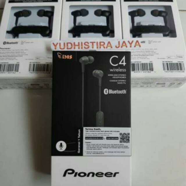 Pioneer Se C4bt Resmi Ims Bluetooth Earphone Original Shopee Indonesia