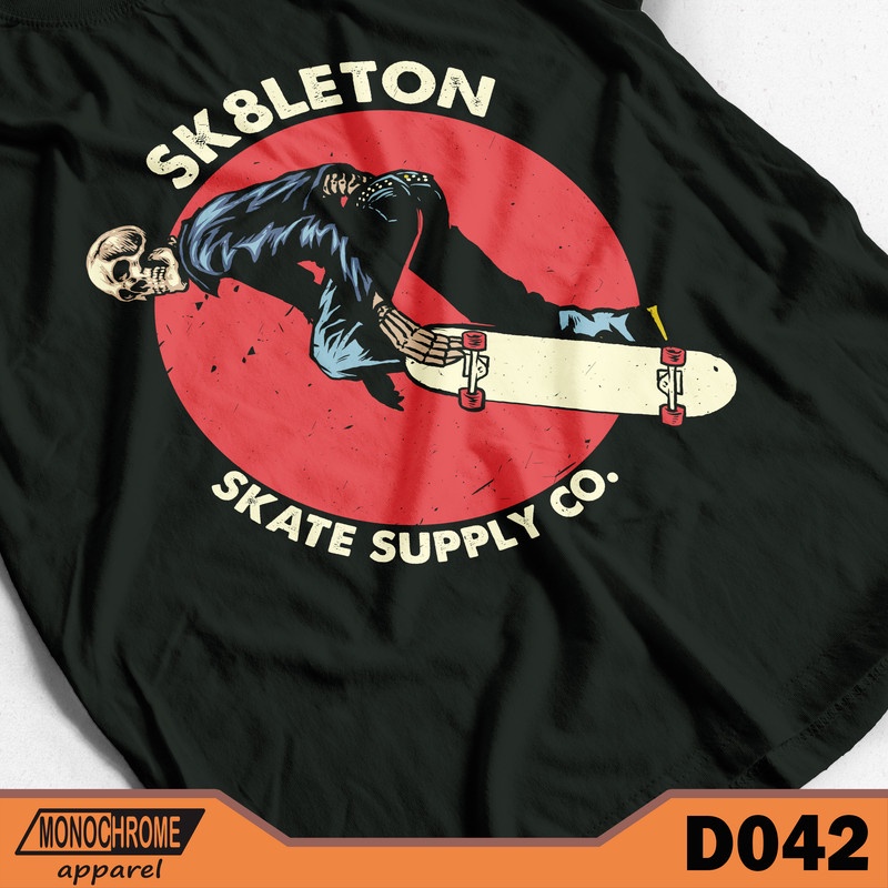 D042 Kaos Baju Distro Pria Skate Skater Skaters Skateboard