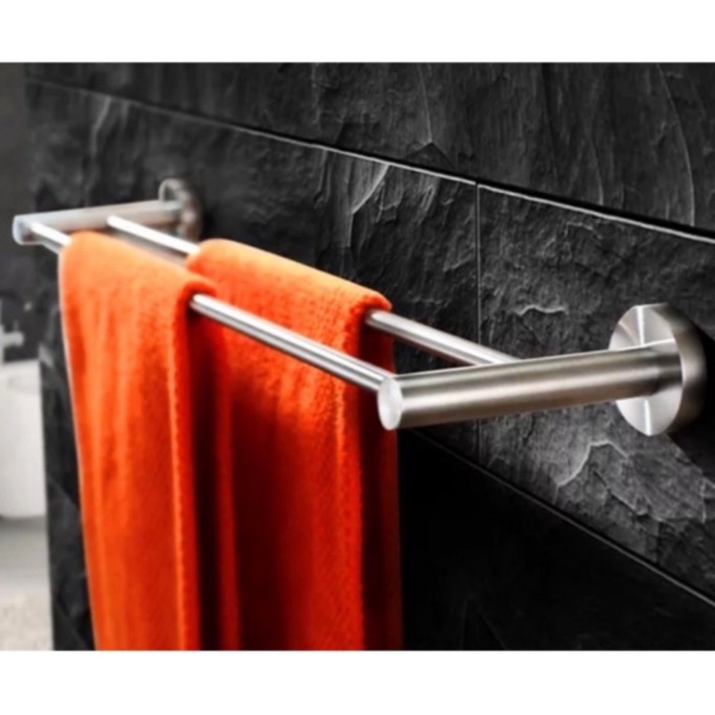 Rak handuk 2 susun, rak handuk, kamar mandi rak dinding kamar mandi model toto stanlis sus 304