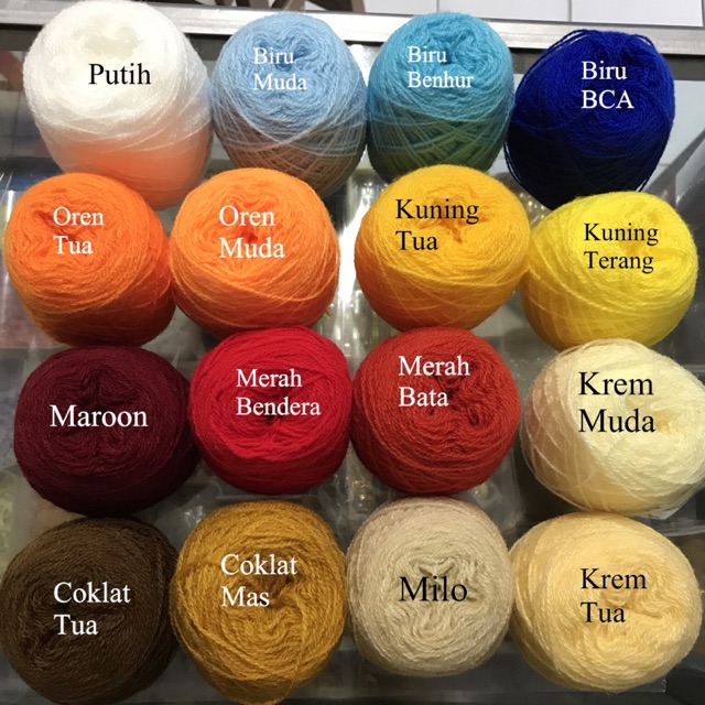  Benang  wool siet  yarn benang  siet  Besar Shopee Indonesia