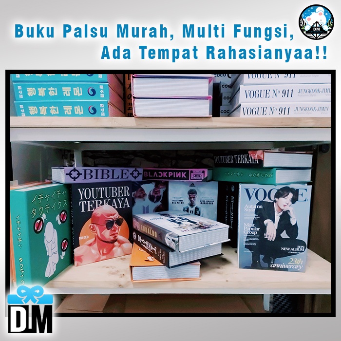 Buku Palsu Pajangan Dummy Book Decoration Anime Public Figure Fans Art icha icha death note bts blac