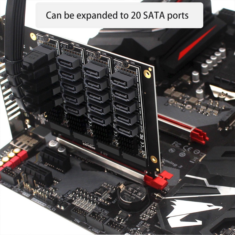 Btsg for M.2 (PCIe 3.0) to 3.0 6G SSD Adapter Dengan 5port Support 3.0 Devi