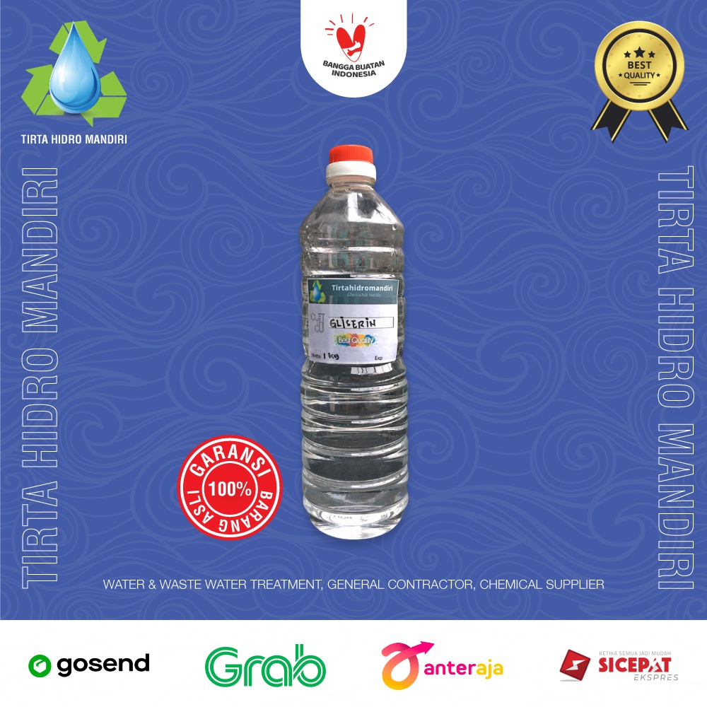 GLISERIN 1 KG/ VEGETABLE GLYCERIN/ PELEMBAB/ GLISEROL