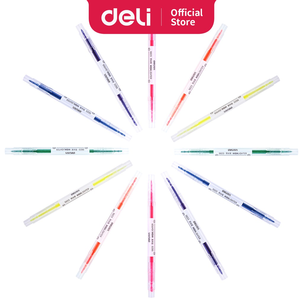 

Deli Highlighter 6-Warna Candy, cocok untuk pelajar double lead S623