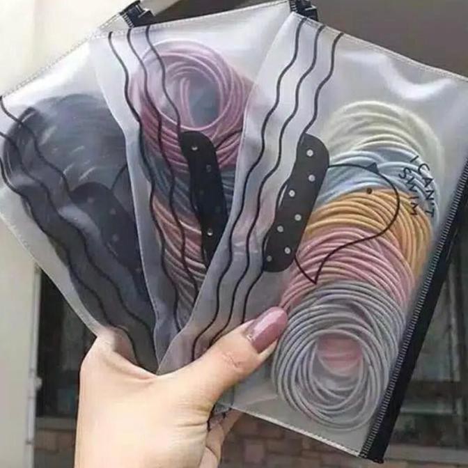 karet rambut korea 100 pcs