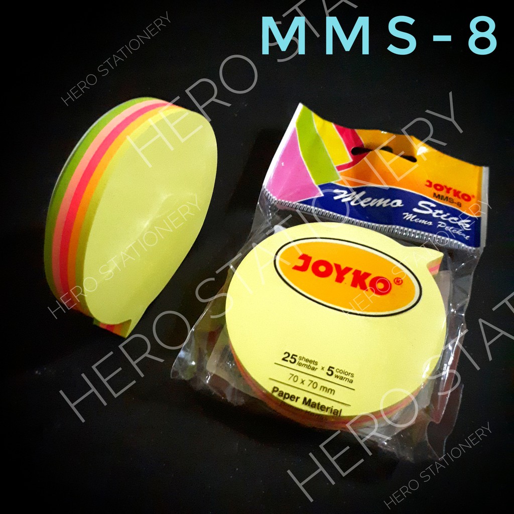 

Memo stick sticky note kertas balon joyko 5 warna MMS-8