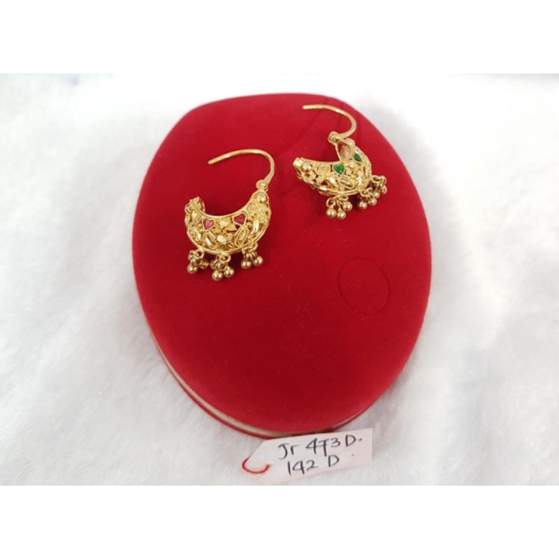 Jr473D142D anting emas kuning asli jersey Dubai Mekkah Arab gold collection new arrival fashion gold